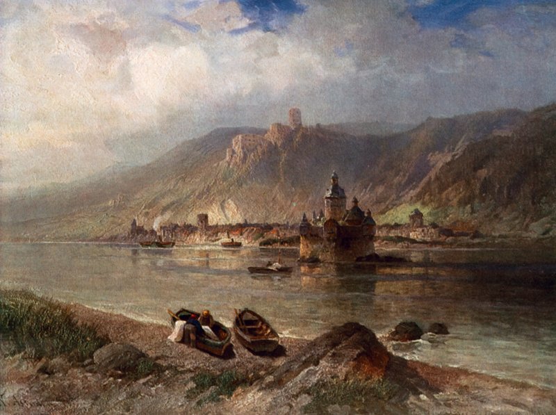 Caub a Pfalz od Nicolai Astudin