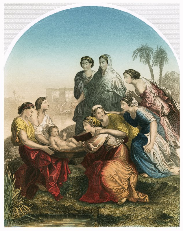 Nalezení Mojžíše od Nicolas Poussin