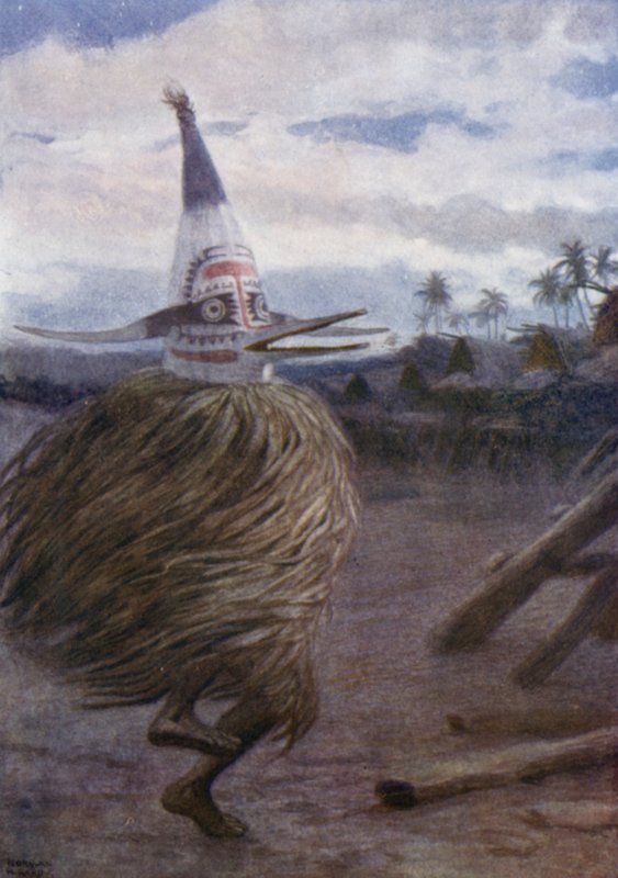 A Kaivakuku, kmen Roro, centrální divize, Britská Nová Guinea (barevní členové) od Norman Hardy