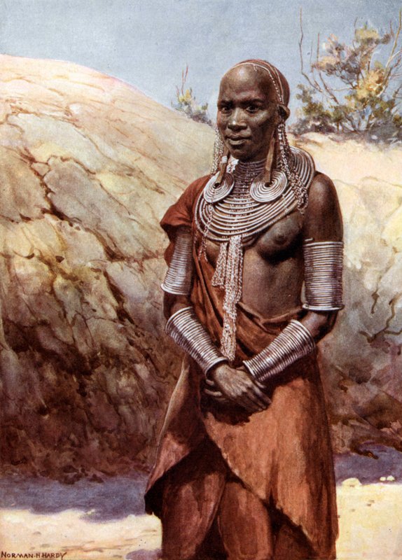Masajská žena: Britská východní Afrika od Norman Hardy