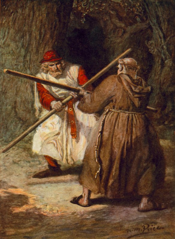 Tennyson, The Foresters (barevné lito) od Norman Mills (after) Price