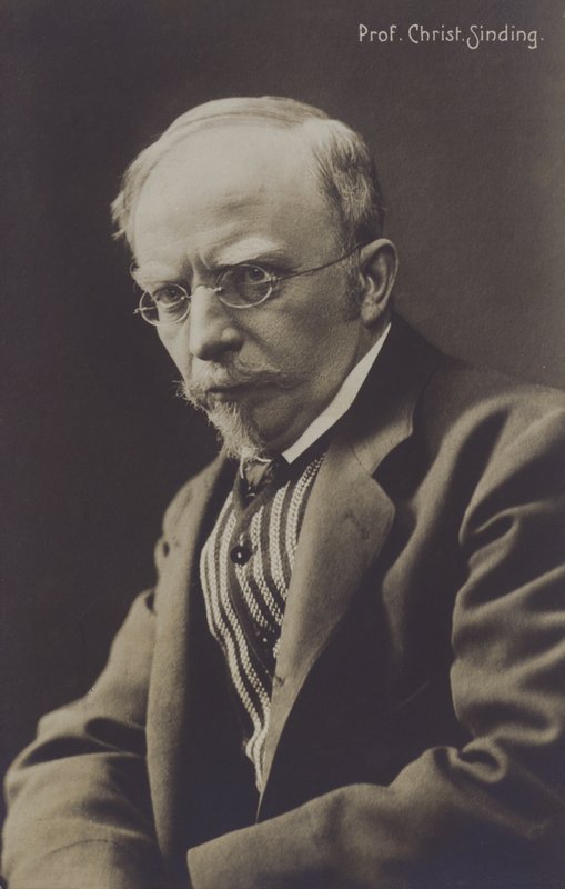 Christian Sinding, norský skladatel (černobílá fotografie) od Norwegian Photographer