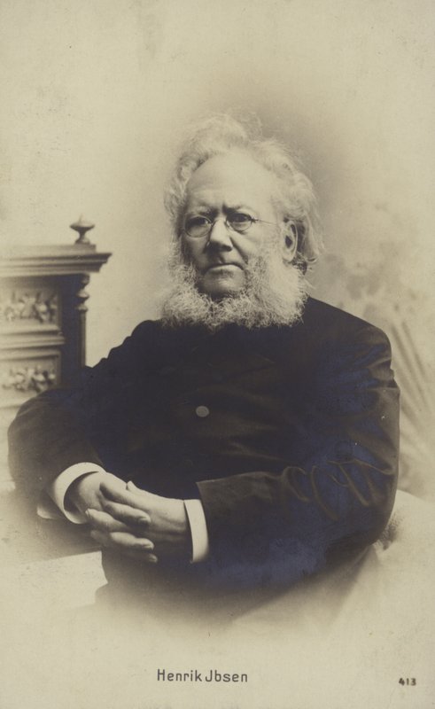 Henrik Ibsen, norský dramatik (čb foto) od Norwegian Photographer