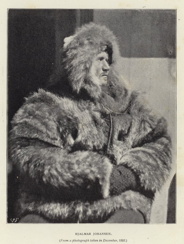 Hjalmar Johansen (černobílá fotografie) od Norwegian Photographer