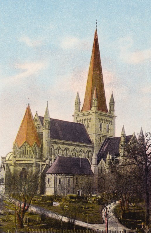 Norsko / Norge: Trondhjems Komkirke (barevné foto) od Norwegian Photographer