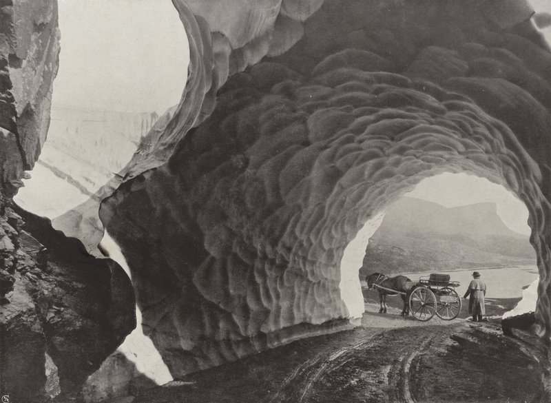 Tunel sněhem, průsmyk Hauklid od Norwegian Photographer