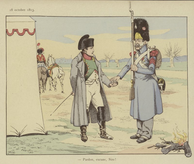 Promiňte, pane!, 18. října 1813 od Onfray de Breville Job