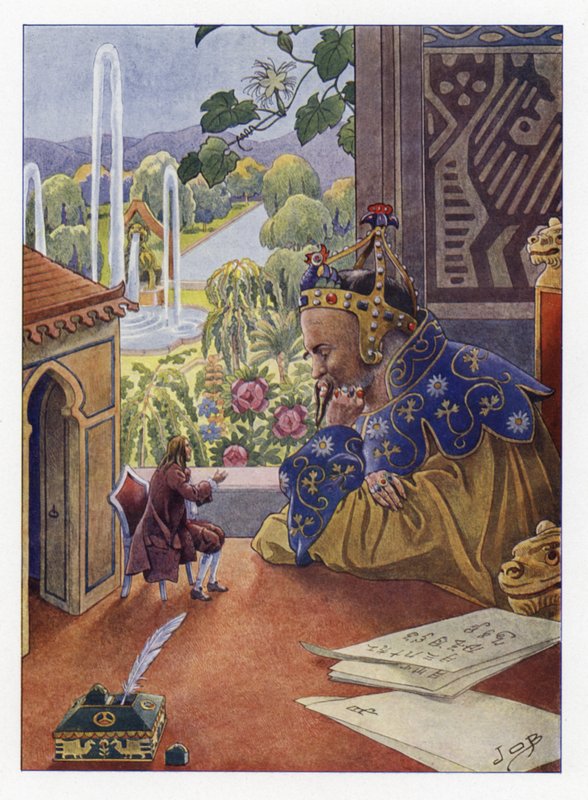Ilustrace pro Gullivers Travels od Onfray de Breville Job