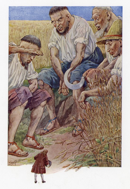 Ilustrace pro Gullivers Travels od Onfray de Breville Job