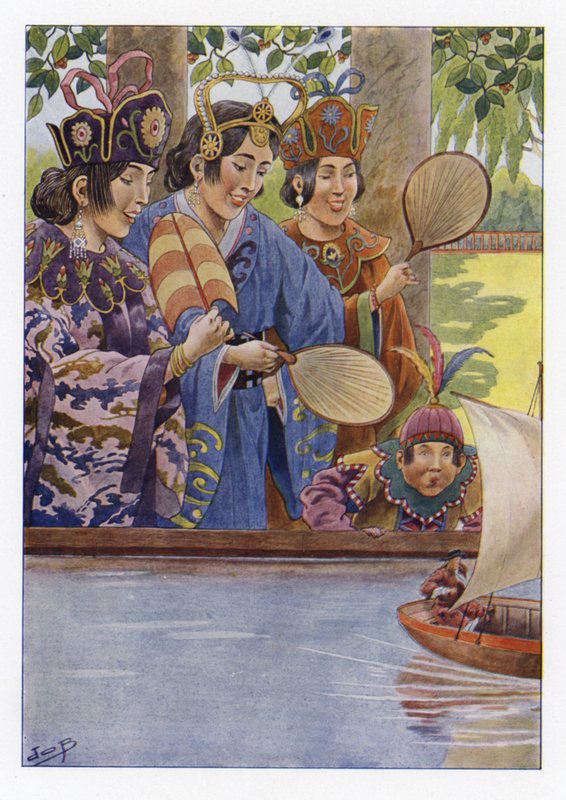 Ilustrace pro Gullivers Travels od Onfray de Breville Job