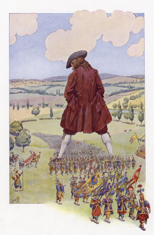 Ilustrace pro Gullivers Travels od Onfray de Breville Job