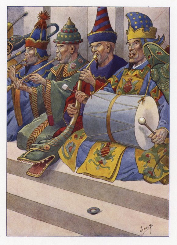 Ilustrace pro Gullivers Travels od Onfray de Breville Job