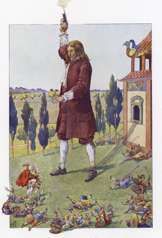 Ilustrace pro Gullivers Travels od Onfray de Breville Job