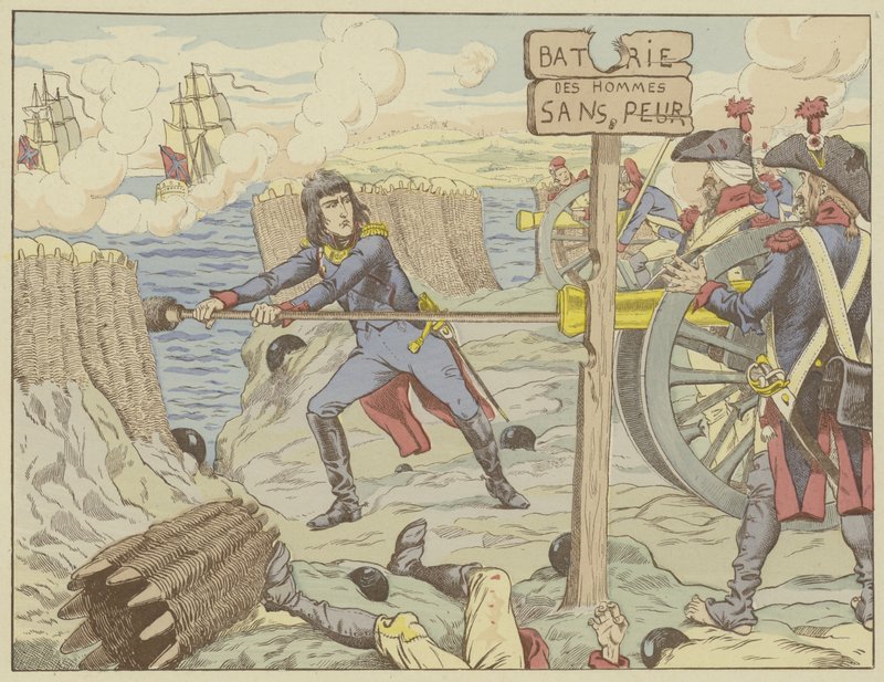 Napoleon nabíjí dělo jako obyčejný voják při obléhání Toulonu, 1793 od Onfray de Breville Job
