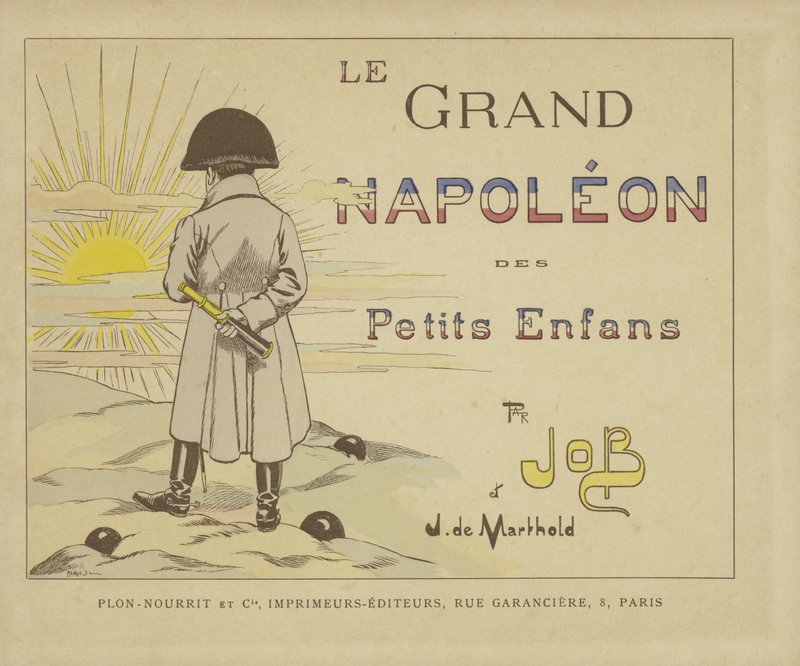 Titulní strana Le Grand Napoleon des Petits Enfants od Onfray de Breville Job