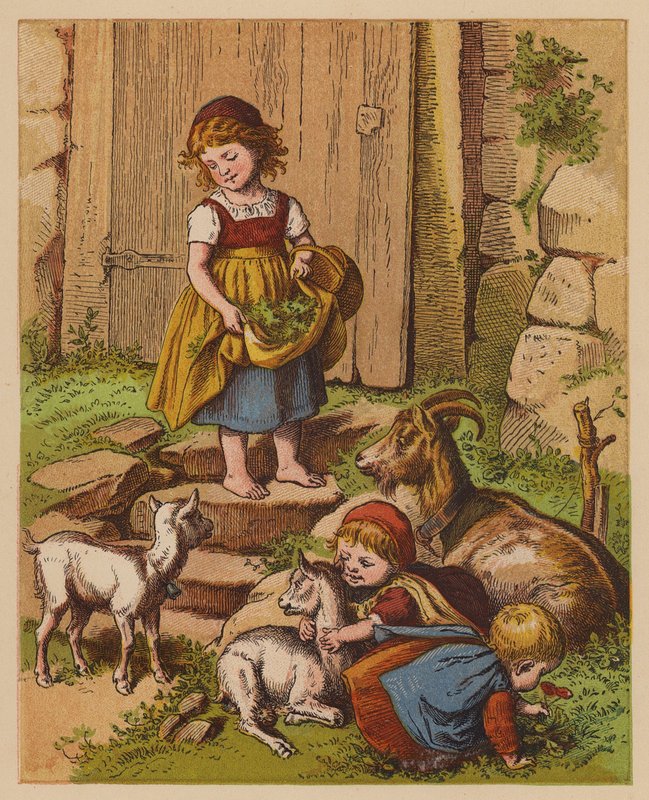Young Things (barevná litografie) od Oskar Pletsch