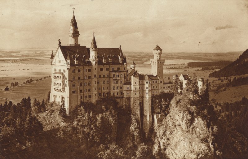 Bavorský královský hrad Neuschwanstein, poblíž Fussenu od Otto Ballerstedt