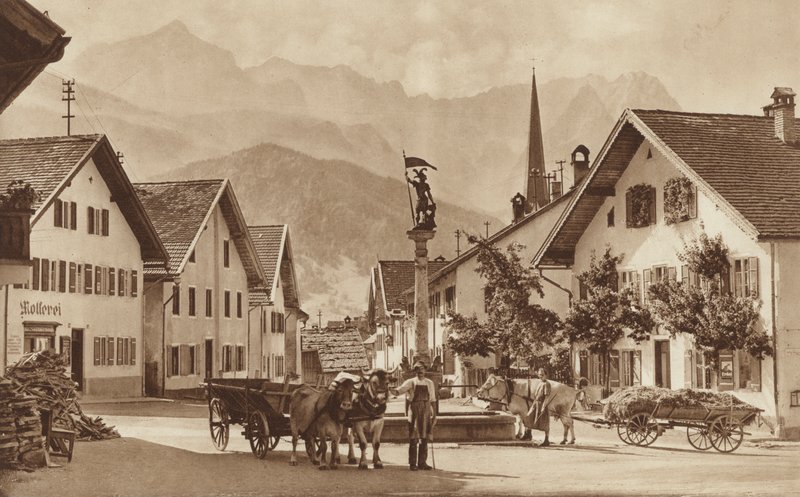 Floriansplace v Partenkirchenu od Otto Ballerstedt