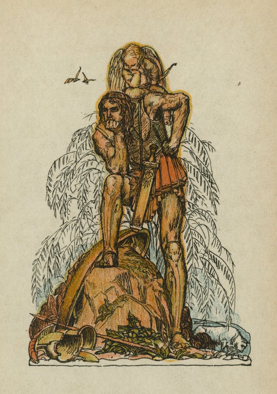 Anakreonovy písně (barevná litografie) od Otto Friedrich