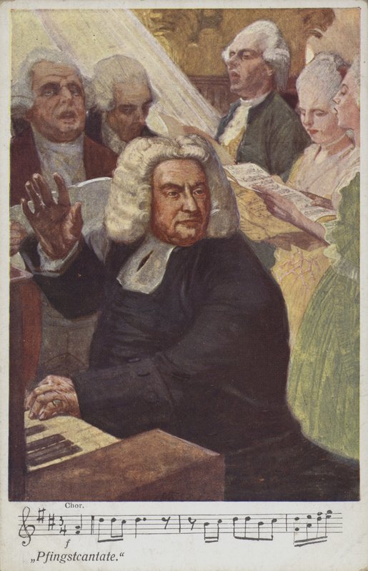 Johann Sebastian Bach (barevné lito) od Otto Friedrich