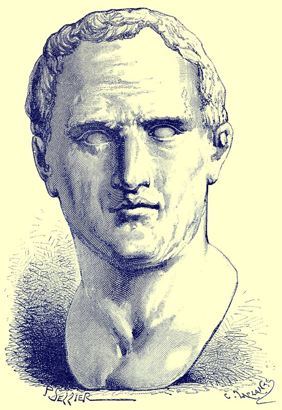 Cicero, ilustrace z „History of Rome“ od Victora Duruye, publikovaná v roce 1884 (digitálně vylepšený obrázek) od P. Sellier