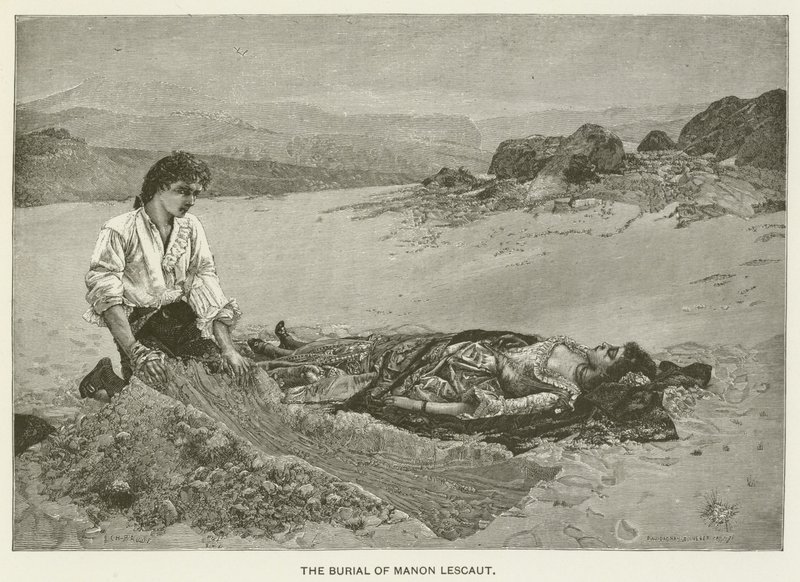 Pohřeb Manon Lescaut od Pascal Adolphe Jean Dagnan Bouveret