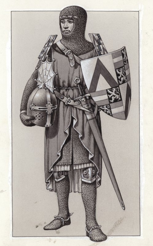Brnění (kvaš na papíře) od Pat (1907-95) Nicolle