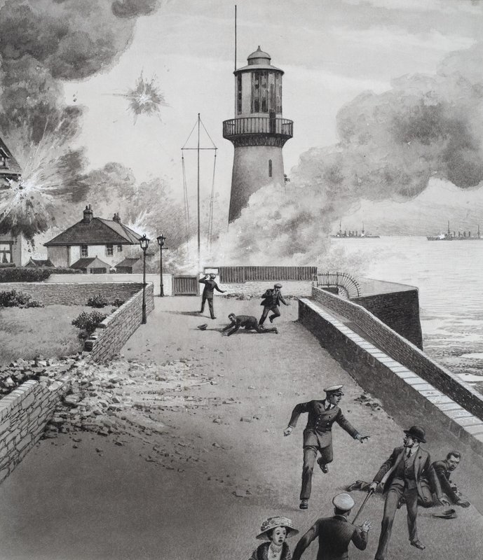 Maják pod bombardováním od Pat (1907 95) Nicolle