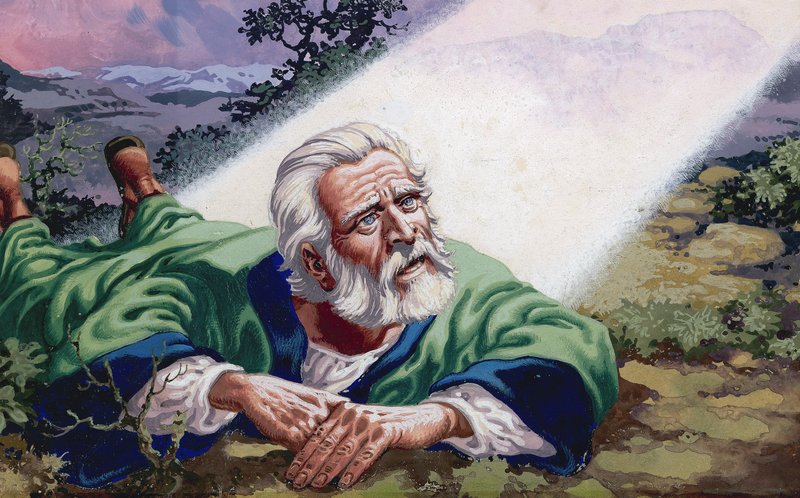 Neidentifikovaná biblická scéna od Pat (1907-95) Nicolle