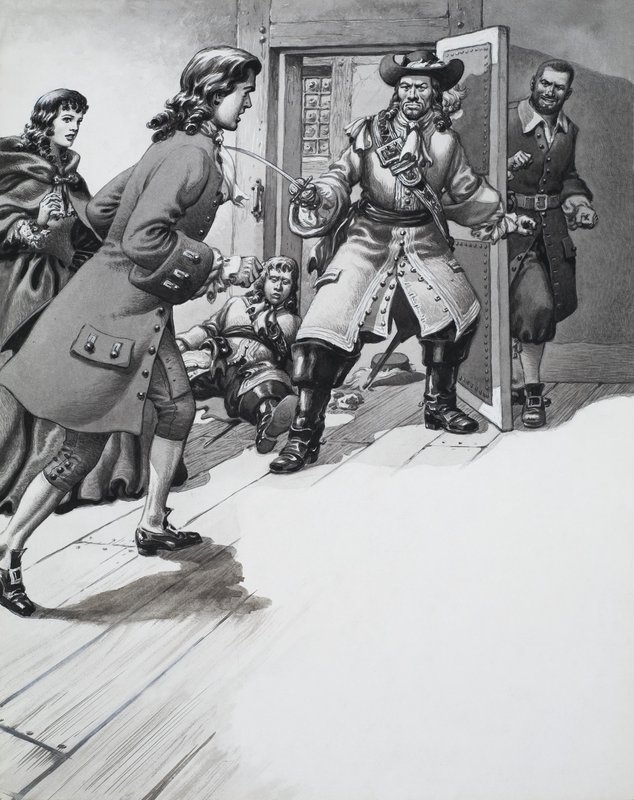 Neidentifikovaný příběh Ilustrace od Pat (1907-95) Nicolle
