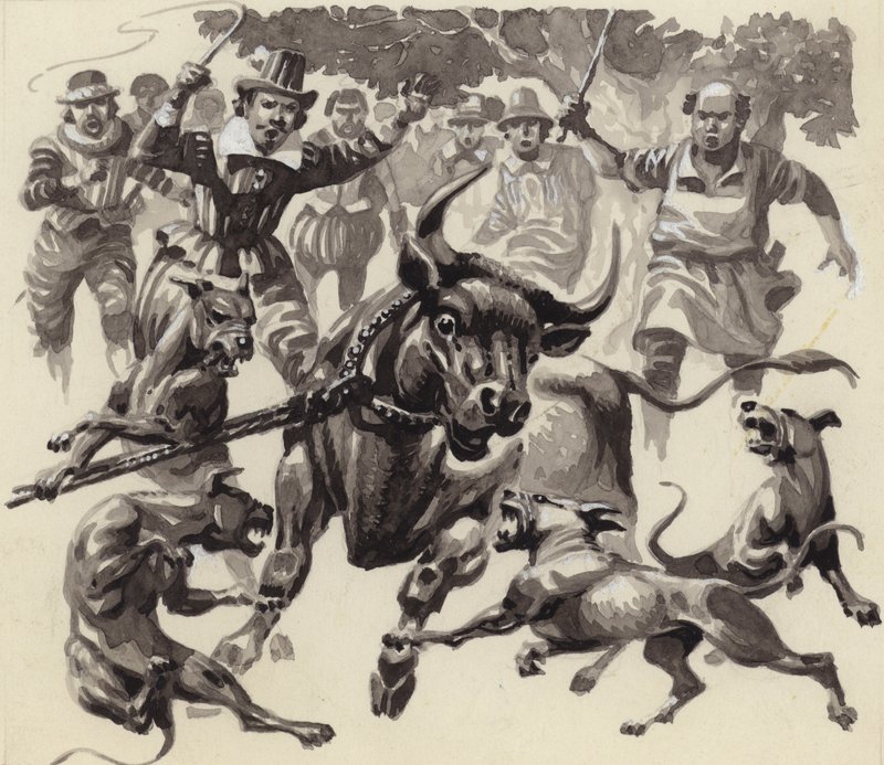 Vábení býků (kvaš na papíře) od Pat (1907 95) Nicolle