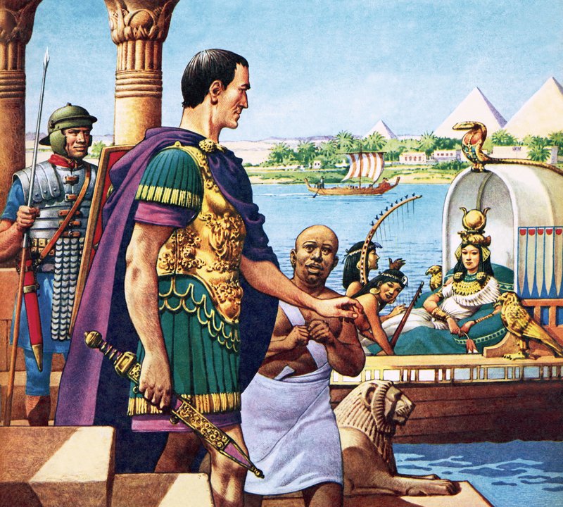 Caesar a Kleopatra od Pat (1907-95) Nicolle