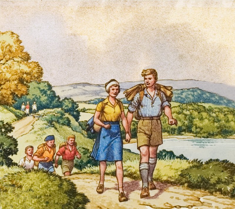 Pěší turistika v letech po první světové válce od Pat (1907 95) Nicolle