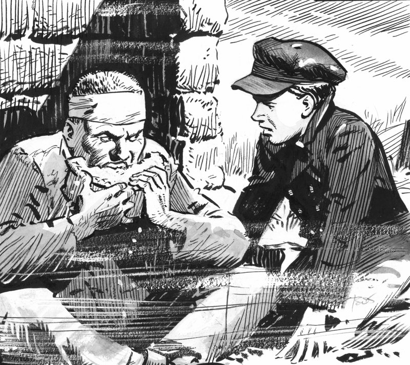 Ilustrace k Velké naději Charlese Dickense (pero a tuš) od Pat (1907 95) Nicolle