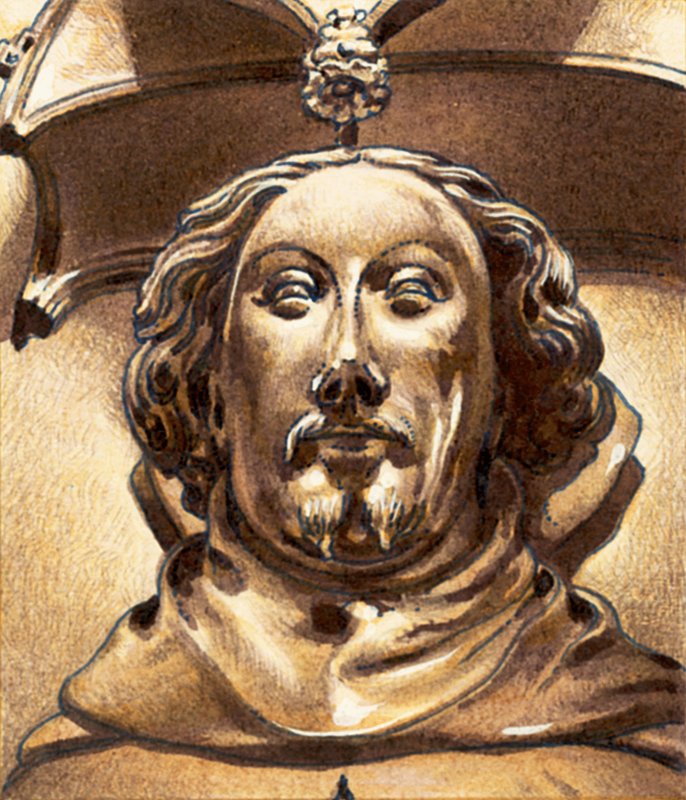 Anglický král Richard II (kvaš na papíře) od Pat (1907 95) Nicolle