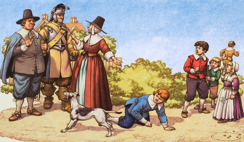 Hraní her v puritánském Londýně od Pat (1907-95) Nicolle