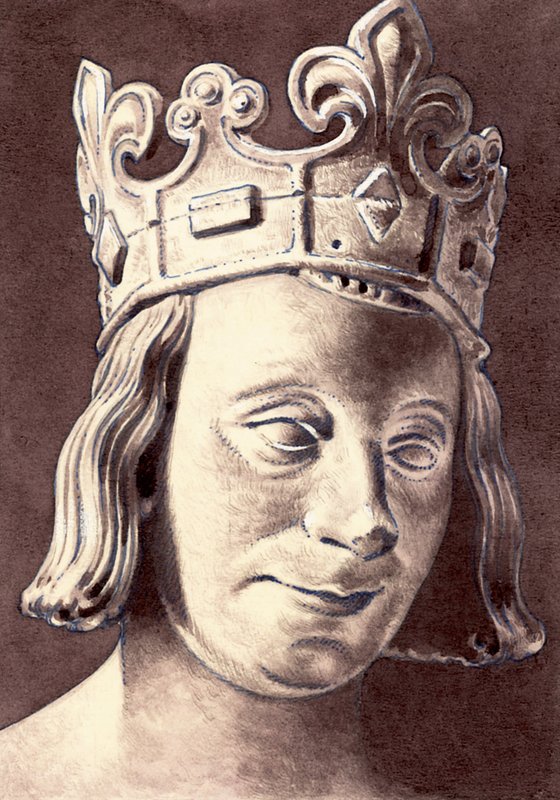 Portrét Karla V. Francouzského od Pat (1907 95) Nicolle