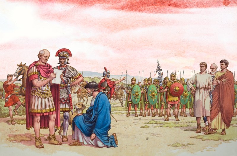 Romano Britská výzva generálu Aetiovi od Pat (1907 95) Nicolle