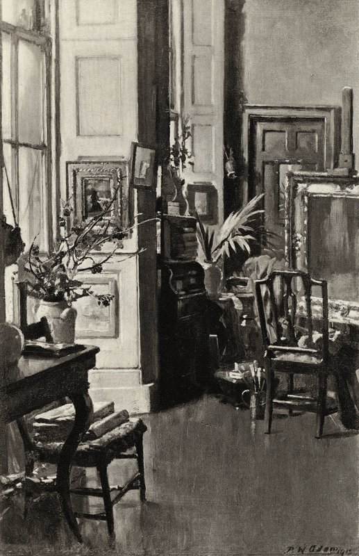 Studio slečny Patersonové (litografie) od Patrick William Adam