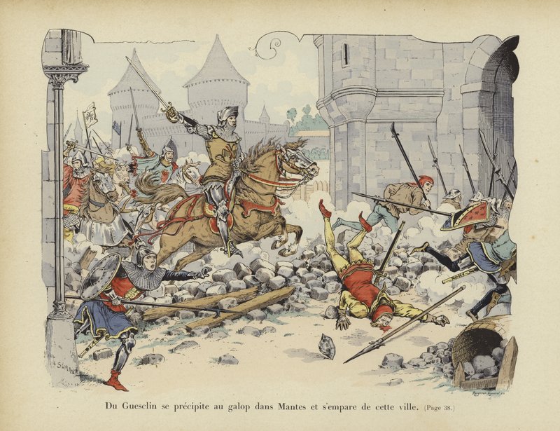 Bertrand du Guesclin obsadil město Mantes, 1364 od Paul de Semant