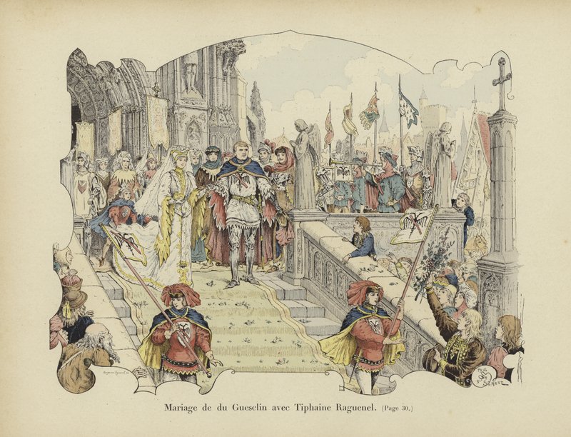 Svatba Bertranda du Guesclin a Tiphaine Raguenel od Paul de Semant