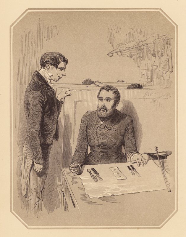 Gavarni v Londýně: Zahraniční gentlemani v Londýně (litografie) od Paul (after) Gavarni