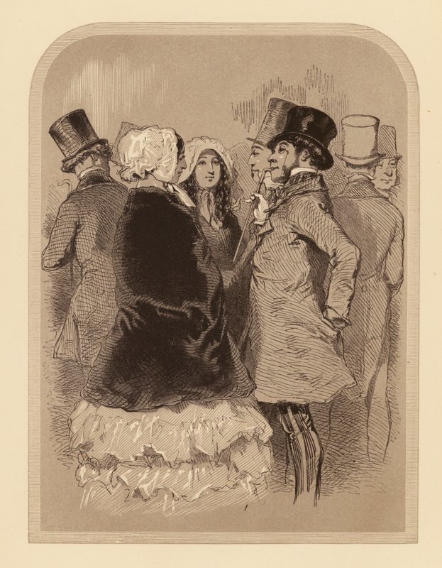 Gavarni v Londýně: The Lounger na Regent Street (litografie) od Paul (after) Gavarni