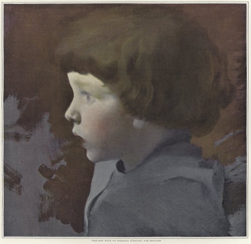 Skica pro portrét dítěte od Paul Albert Besnard