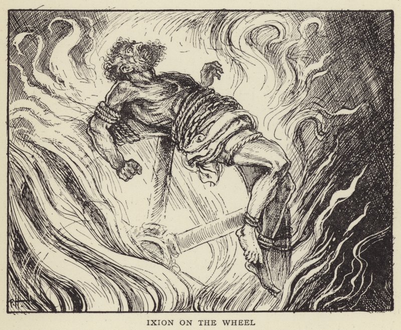 Ixion na kole od Paul Hardy