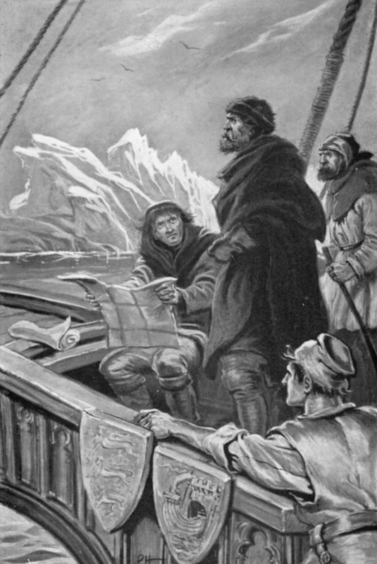 John Cabot narazil na obrovské ledovce (barevné lito) od Paul Hardy
