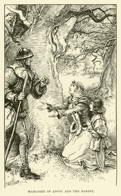 Markéta z Anjou a bandita (rytina) od Paul Hardy