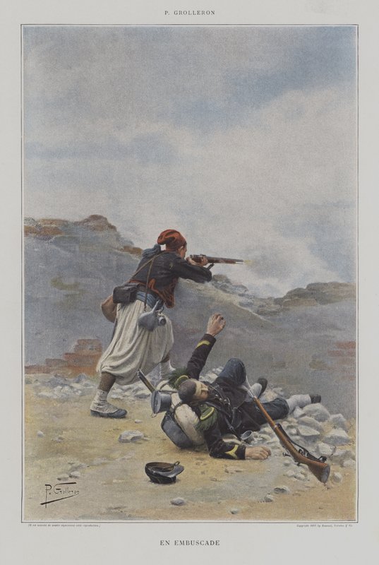 En Embuscade (v záloze) od Paul Louis Narcisse Grolleron