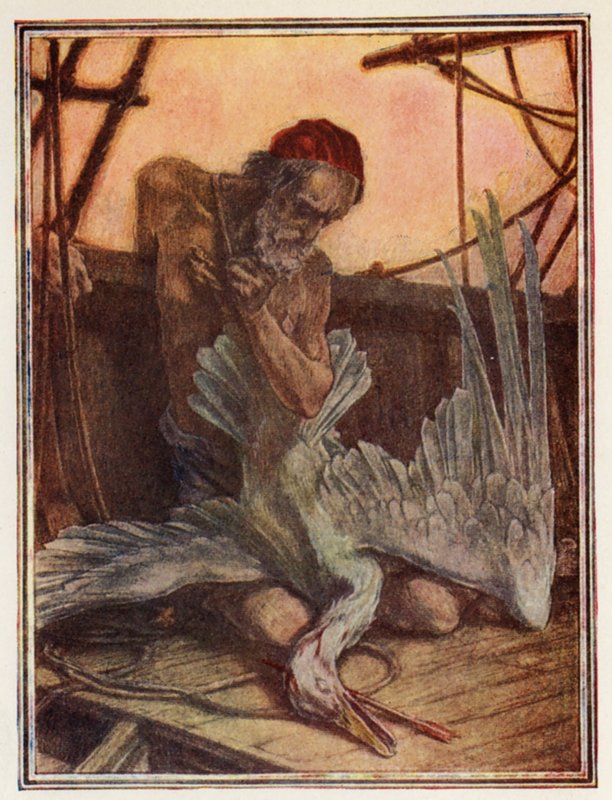 Ilustrace ke Coleridgovu Starému námořníkovi (barevná litografie) od Paul Vincent Woodroffe