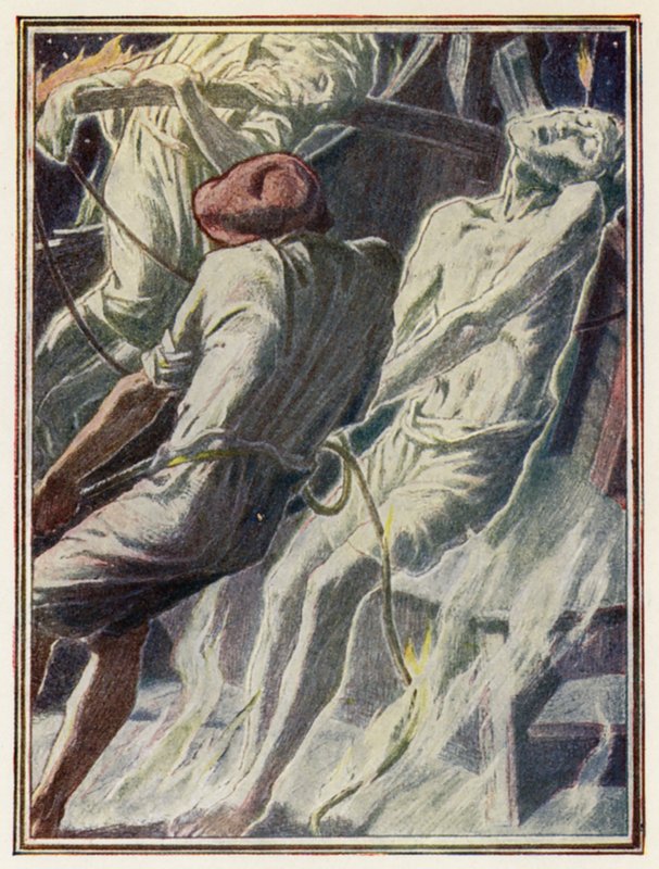 Ilustrace ke Coleridgovu Starému námořníkovi (barevná litografie) od Paul Vincent Woodroffe